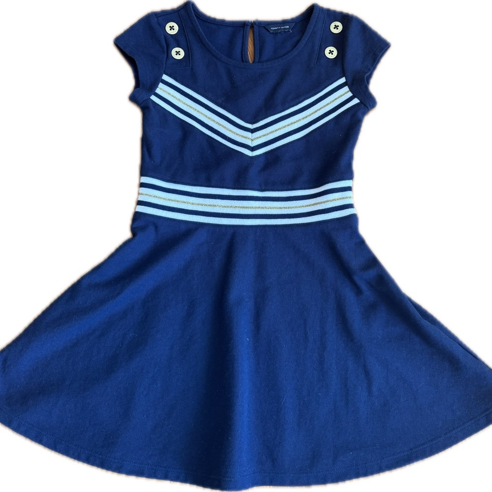 Tommy Hilfiger Blue Dress with Light Blue Stripes